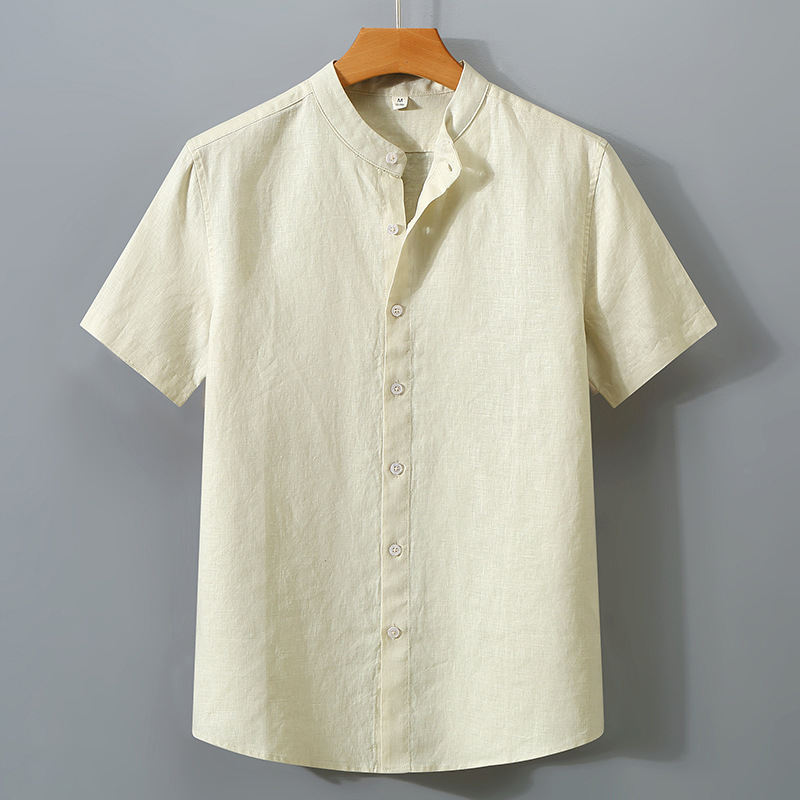 Soft and silky touch linen Men's shirt Skin-friendly breathable and environmentally friendly