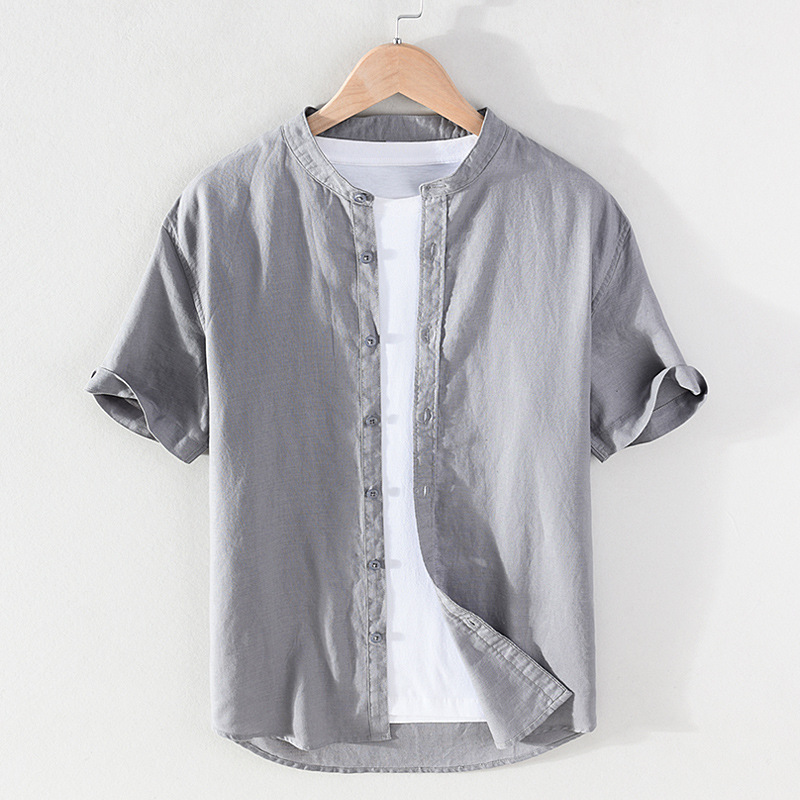 Subtle elegance and comfort linen Men's shirt Breathable and cool preventing allergies and irritation