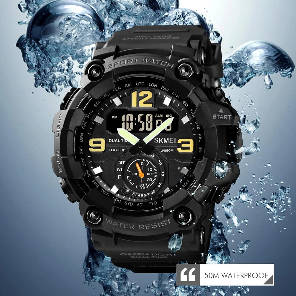 Chronograph style with multifunction capabilities watch Sports Watch Waterproof feature adds versatility and peace of mind