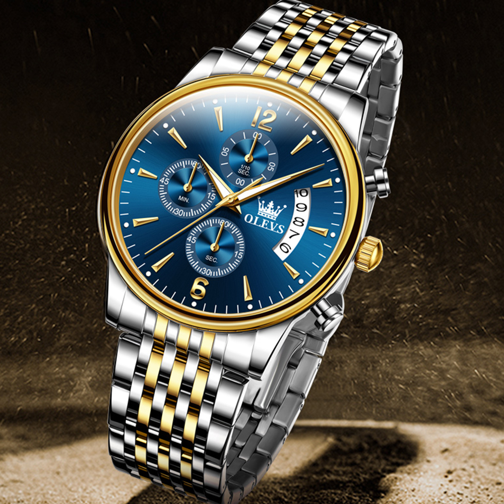 Two-tone design for a modern twist watch Business Men's Watch Premium build guarantees functionality longevity