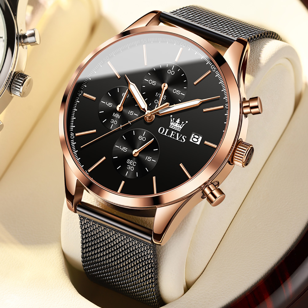 Two-tone design for a modern twist watch Business Men's Watch High-quality materials exude sophistication and refinement