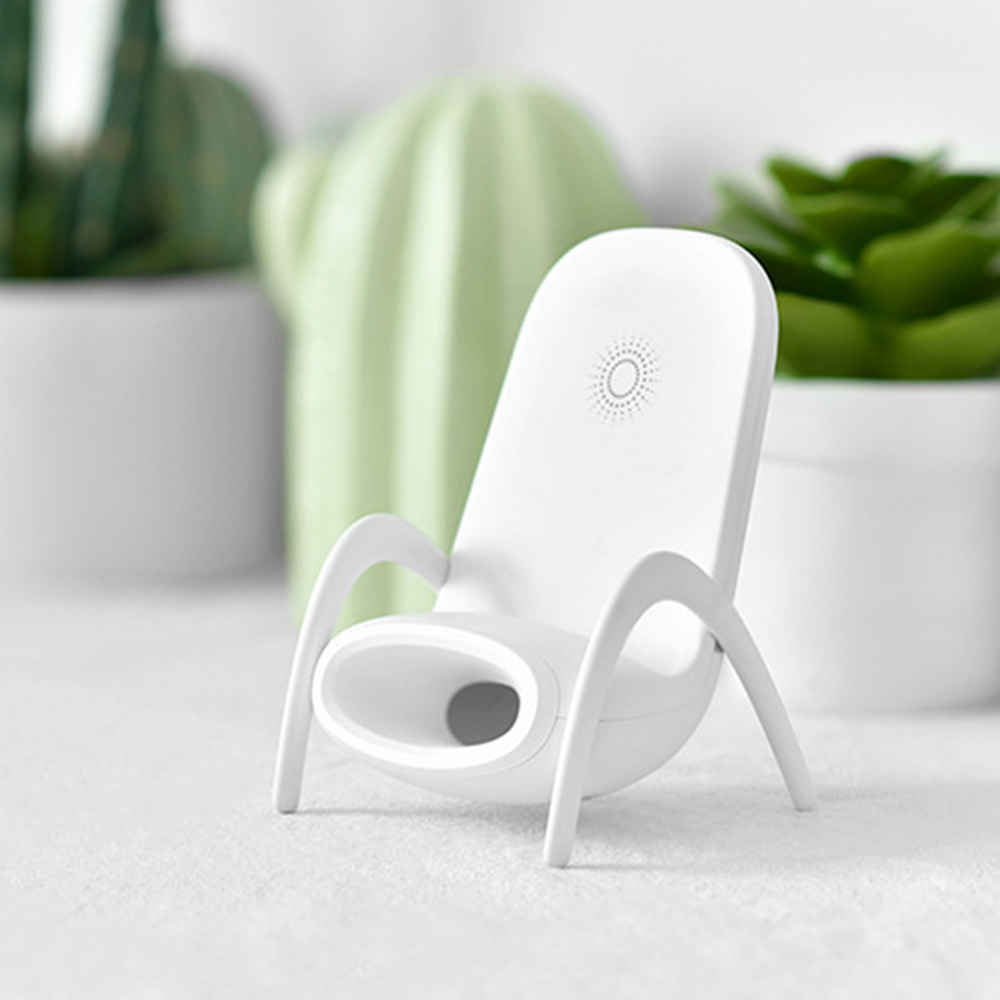 Creative New Amplifying Wireless Charging Chair Mobile Phone Holder