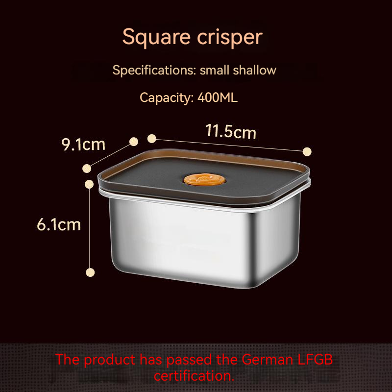 304 stainless steel food-grade home-use sealed lunch box, food storage container, modern and minimalist design