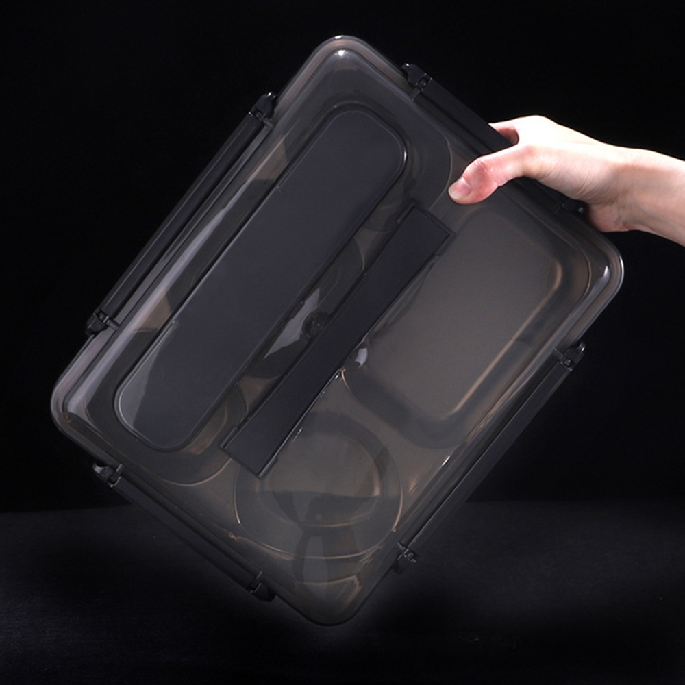 316 Stainless Steel Insulated Lunch Box, Antimicrobial and Double-Layered, Japanese-style Compartmentalized Bento Box for Students, Made of Plastic