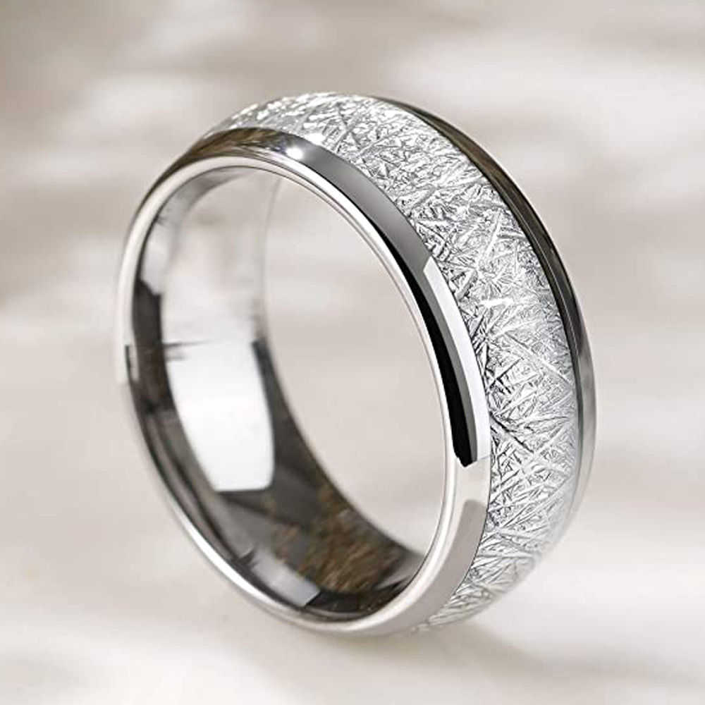 Prom jewelry for Grandmother Promise ring Tungsten steel ring Corrosion-resistant