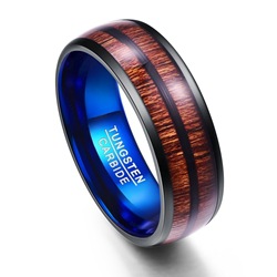 Width 8mm Holiday gift jewelry for Best friend Promise ring Tungsten steel ring High glossiness