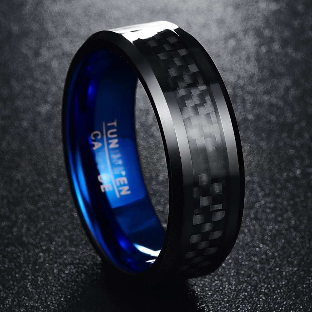 Fine Jewelry Employee appreciation gift ring Tungsten steel ring Long-lasting color retention