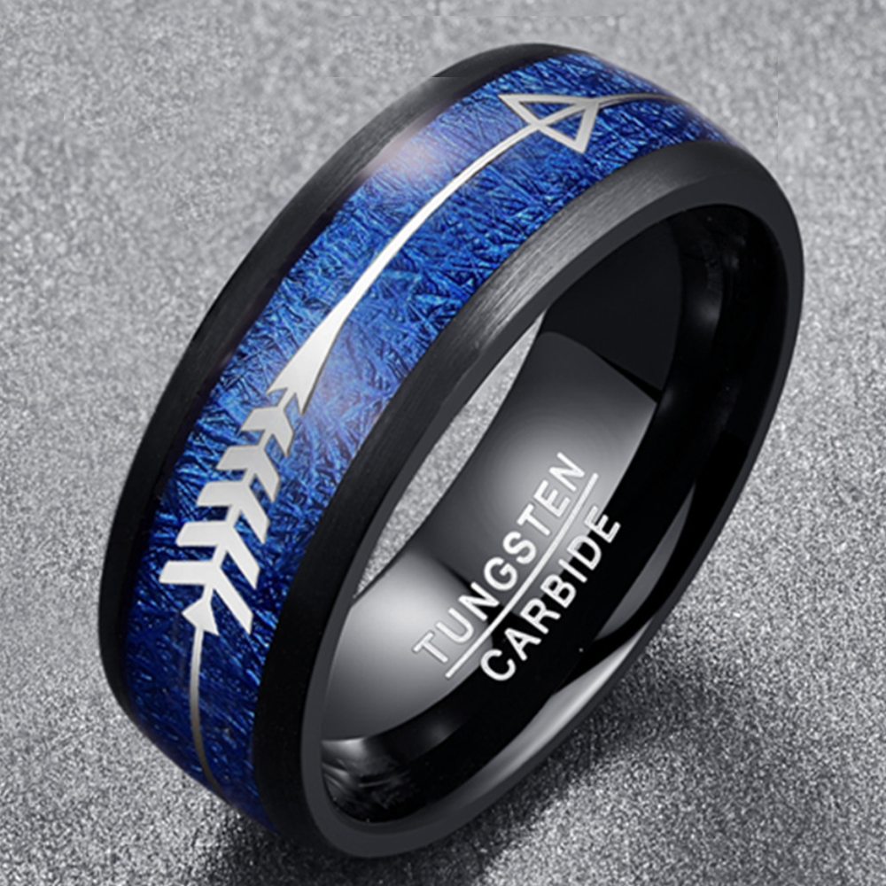 Prom night Jewelry Thank you gift for your teacher Cocktail ring Tungsten steel ring Corrosion-resistant