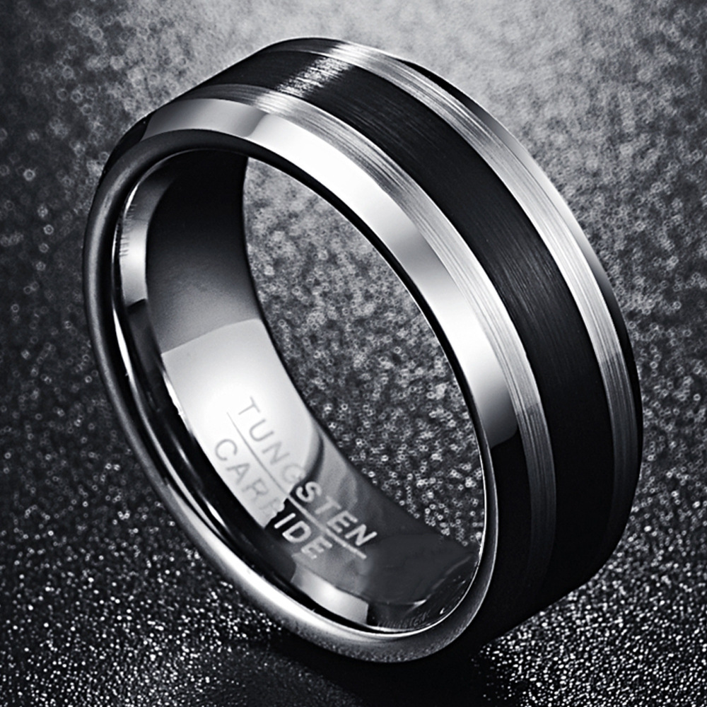 Cultural jewelry for Niece Engagement ring Tungsten steel ring Durable