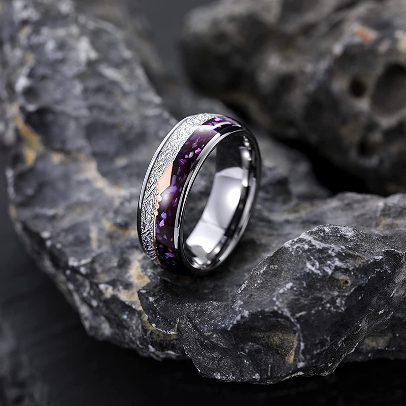 Premium Jewelry for Significant other Mood ring Tungsten steel ring Non-fading