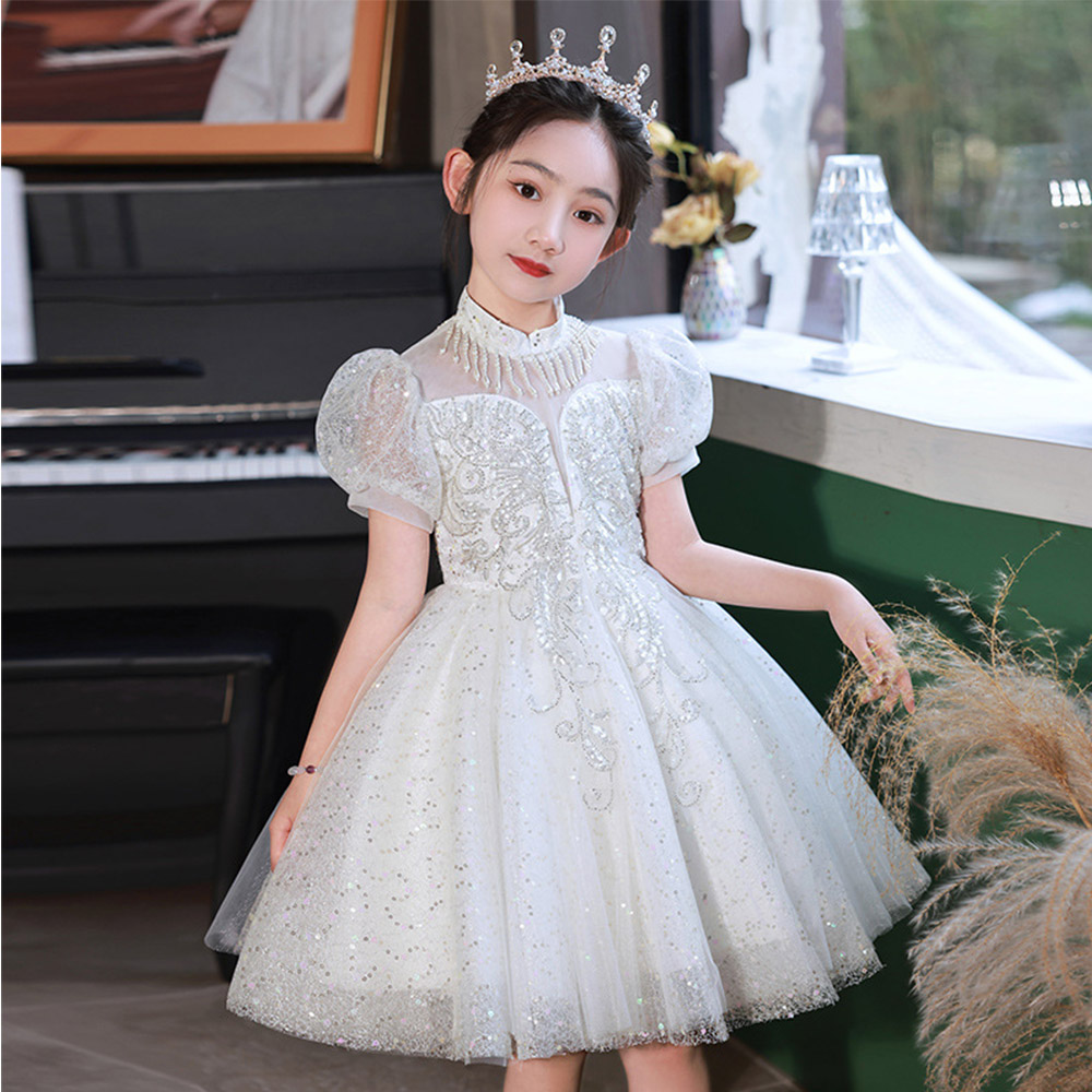 Children's formal dress, princess dress, high-end dress for girls, piano performance dress for little girls