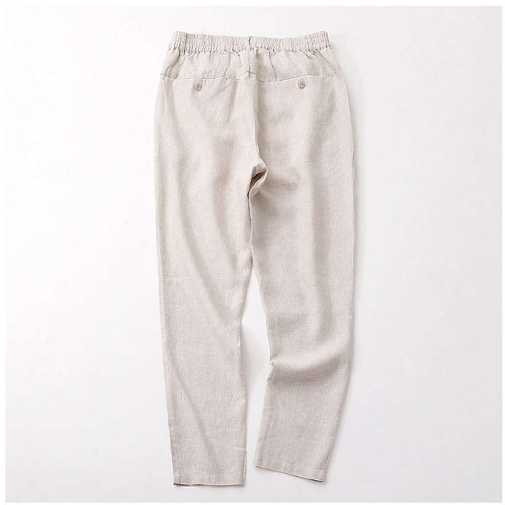 Subtle elegance and comfort linen Men's pants Quick-drying hypoallergenic and heat-dissipating