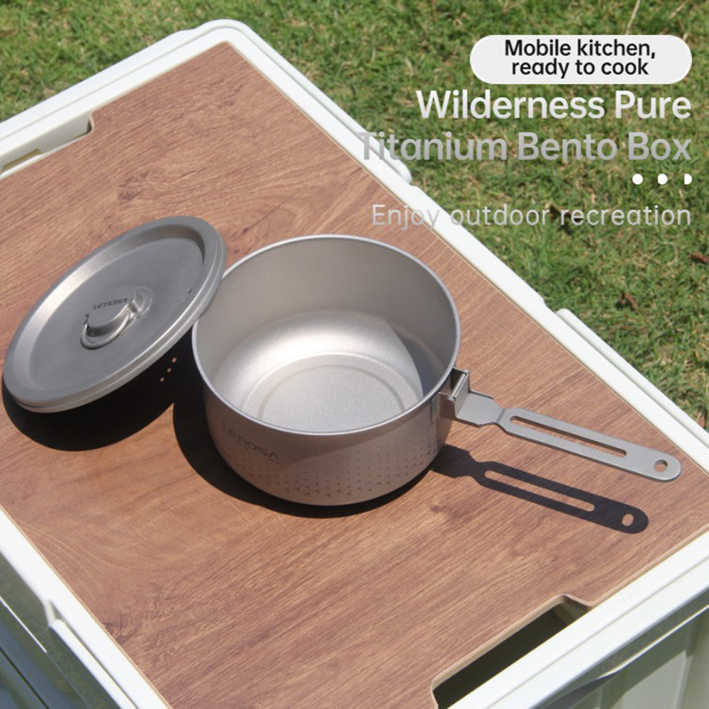 Outdoor Home Pure Titanium Wild Style Antimicrobial Bento Box - Celestial Panorama