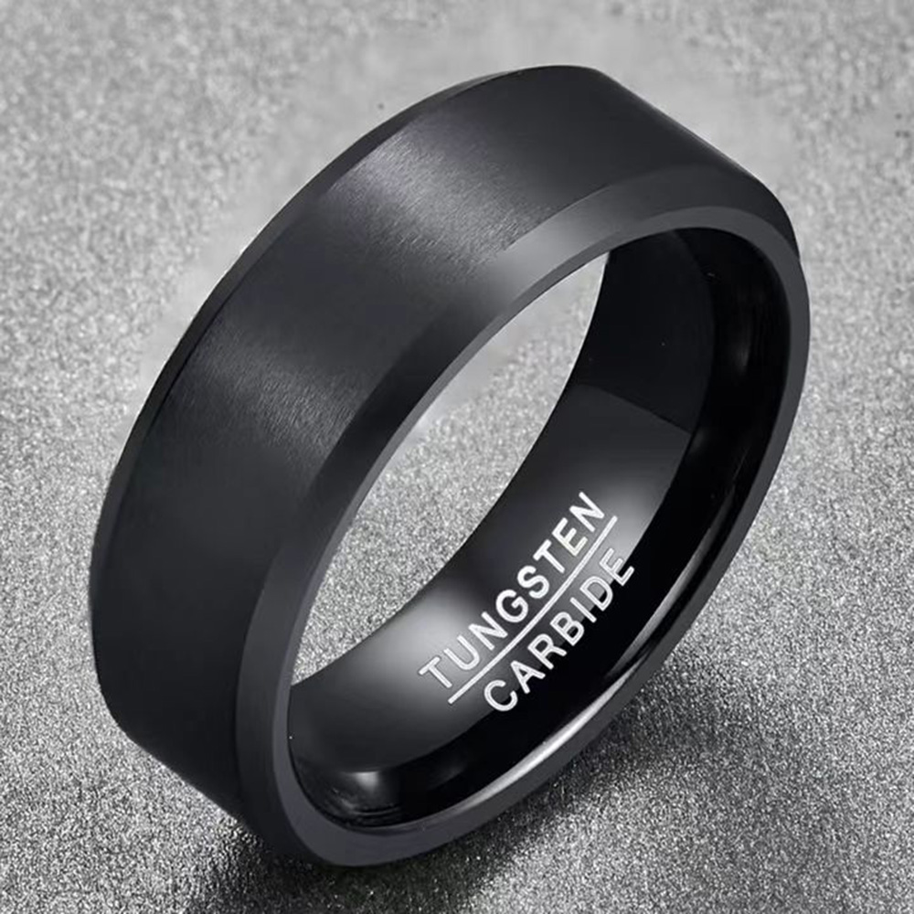 Adornments Meaningful jewelry gift for your sister Signet ring Tungsten steel ring Vibrant color