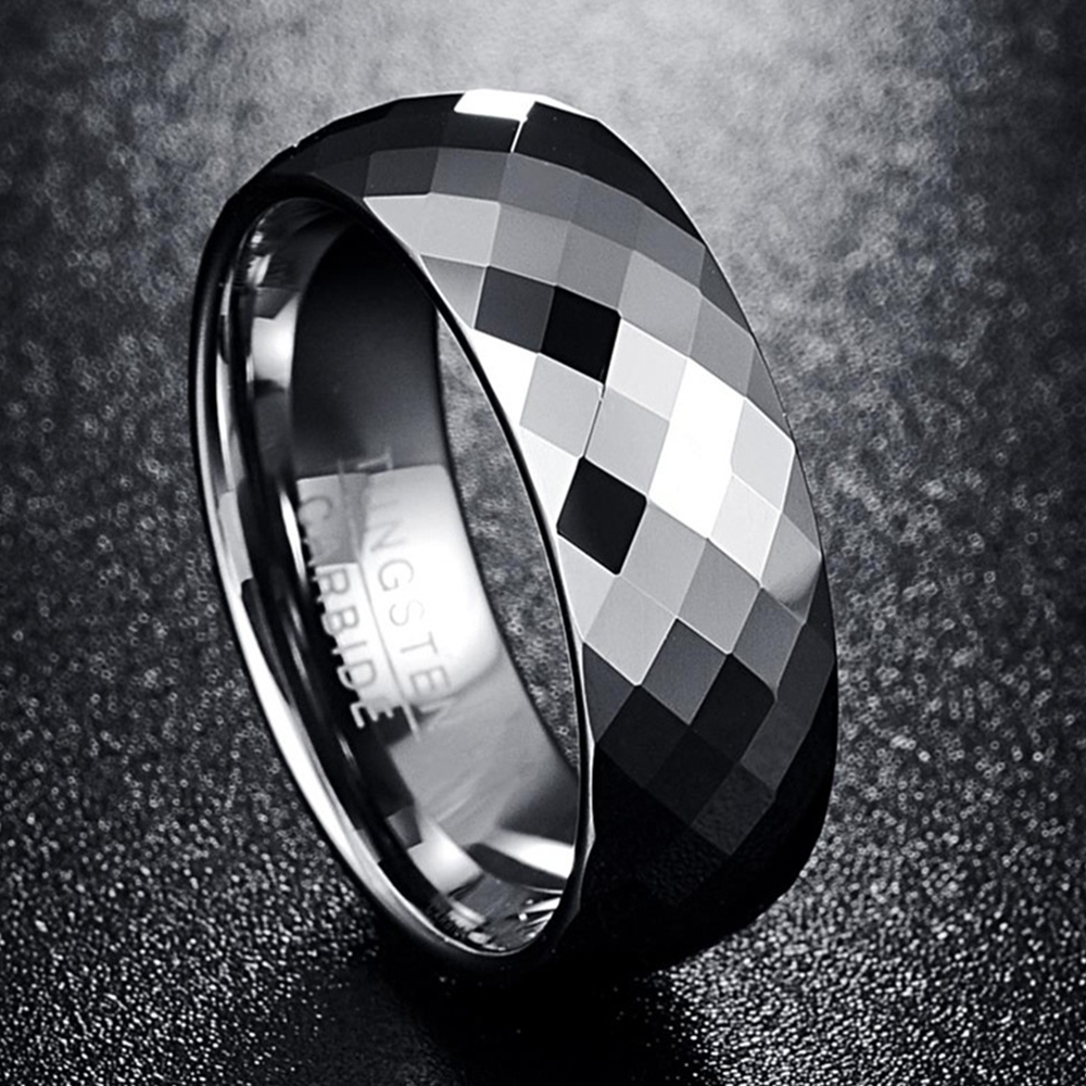 Friendship jewelry for Sister Statement ring Tungsten steel ring Corrosion-resistant