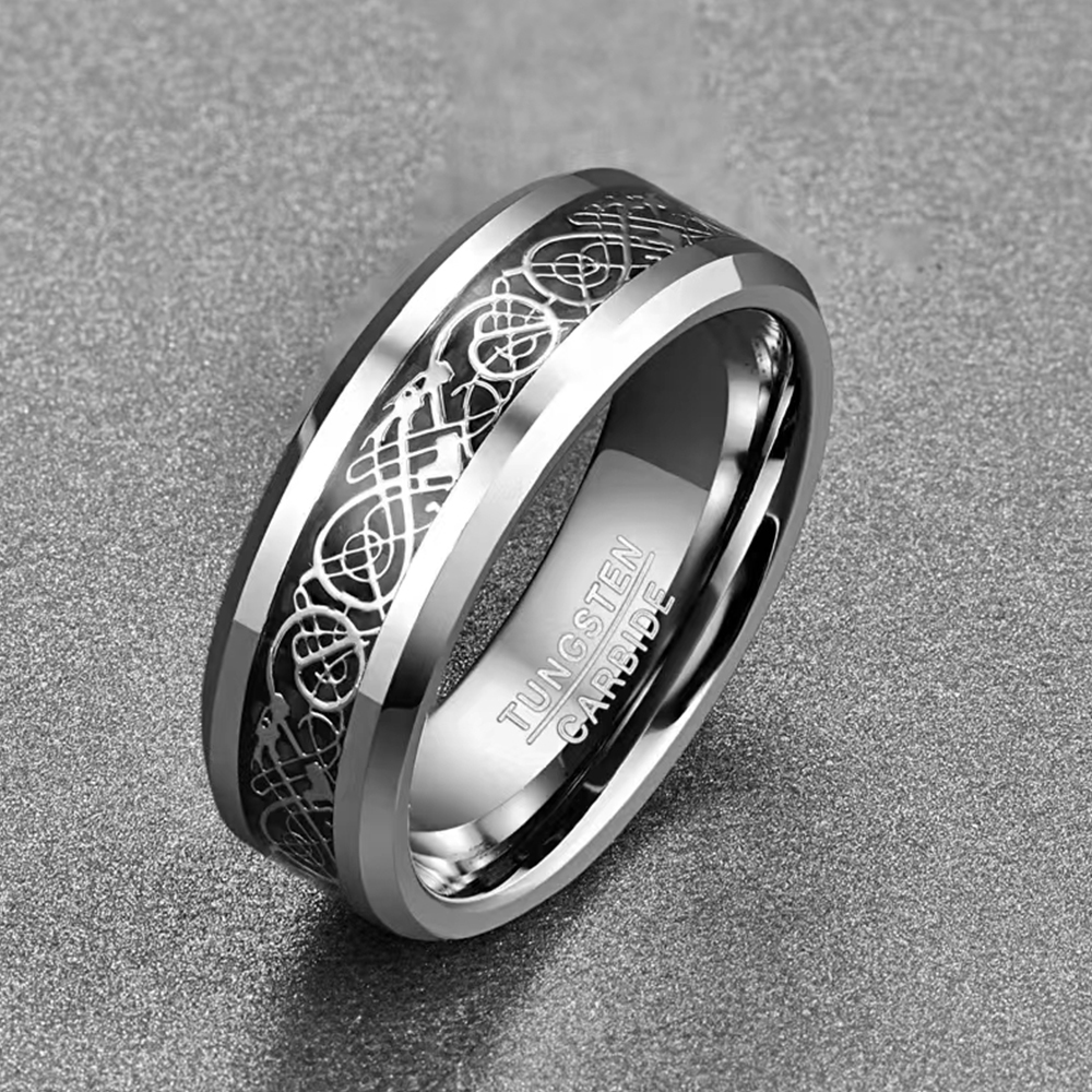 Engagement Gift for Teacher Promise ring Tungsten steel ring Resistant to oxidation