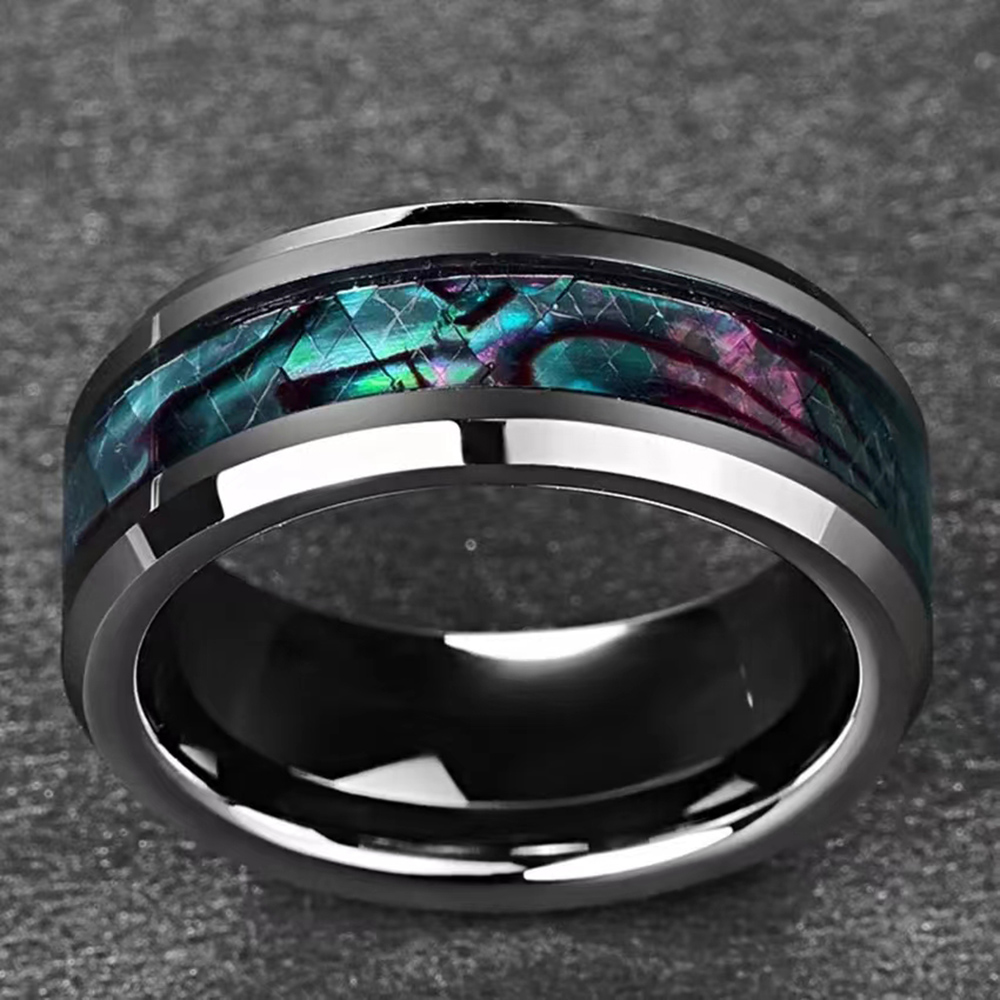 Vintage jewelry Elegant jewelry gift for a female friend Promise ring Tungsten steel ring Non-tarnishing
