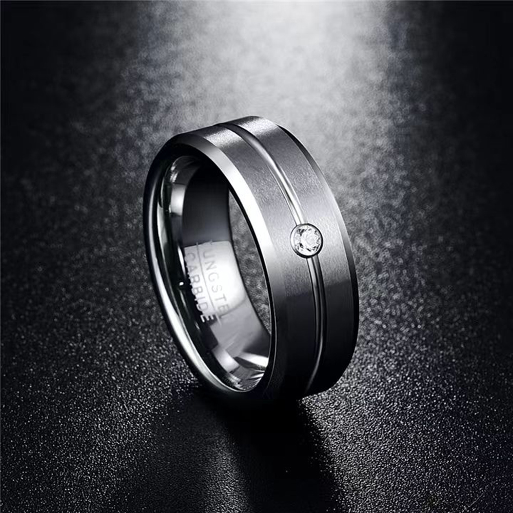 Handmade Jewelry Gift for your boss ring Tungsten steel ring Robust and chic