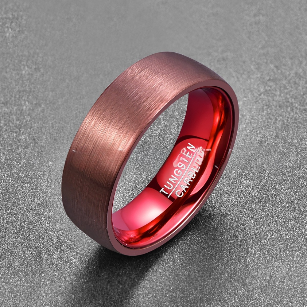Boss's Jewelry gift for Mother Promise ring Tungsten steel ring Polished to a mirror-like shine