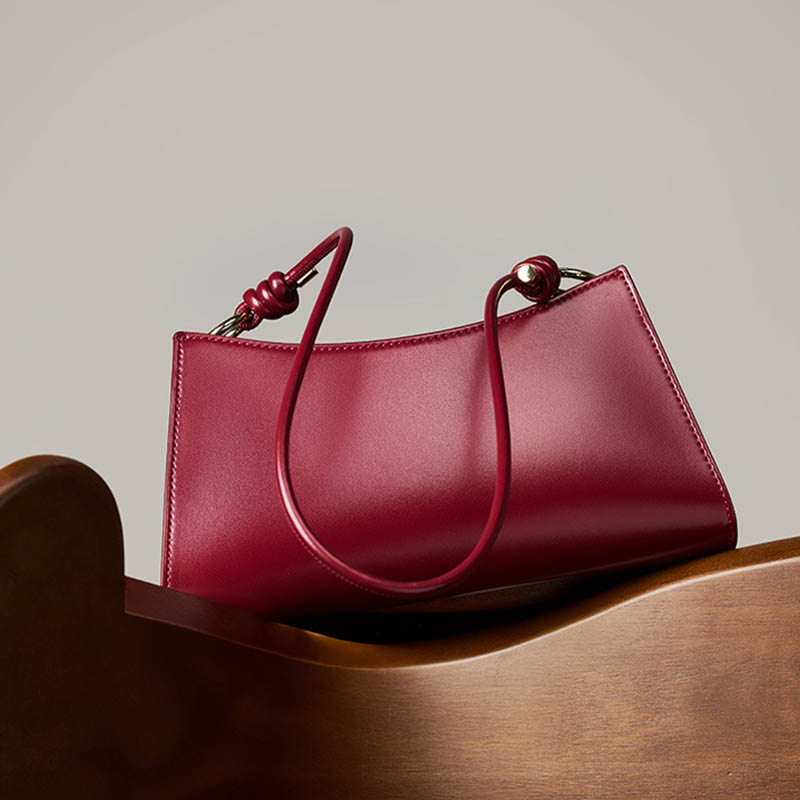 Underarm bag, stick bag, shoulder bag, women's new light luxury and high-end genuine leather bag